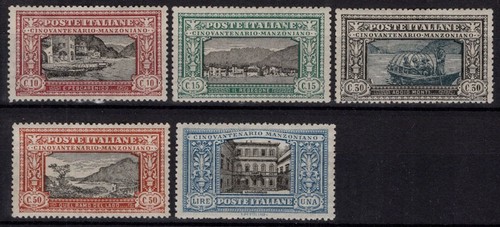 Regno italia 1923 - d'italia, manzoni