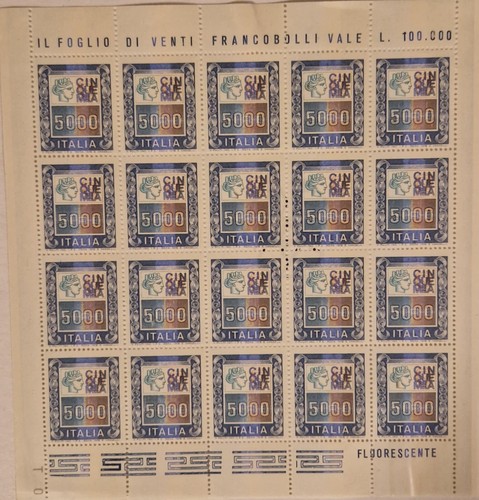 Italia 1978 1987 foglio 000 - italia, 5.000