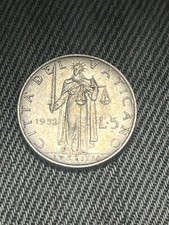 CITTA' DEL VATICANO 5 LIRE