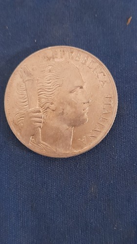 Moneta del 1950 valore lire - del, 5