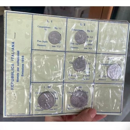 Divisionale 1956 con lire - 1956,