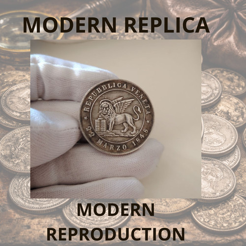 Repubblica veneta lire 1848 - veneta, 5