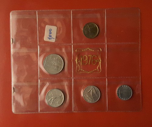 Serie valori 1976 20 - valori, lire